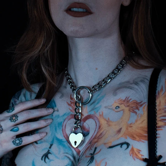 Cuban Link O-Ring Slip Chain Choker - 12mm | Adjustable BDSM Chain Collar