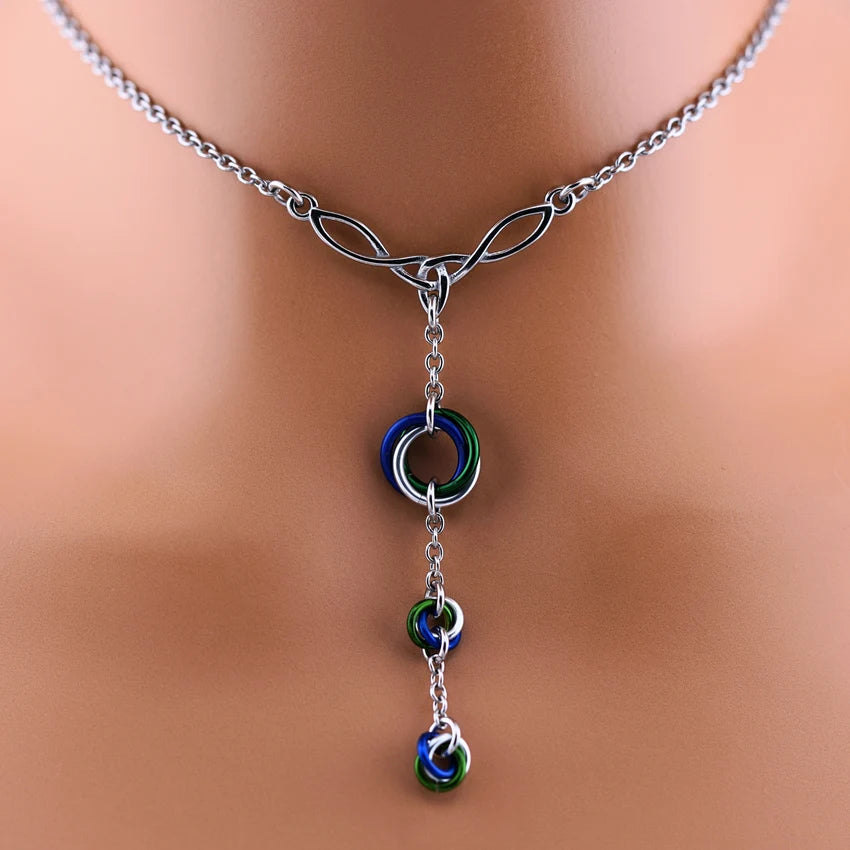 Celtic Lovers O-Ring Collar | Gothic BDSM Statement Collar