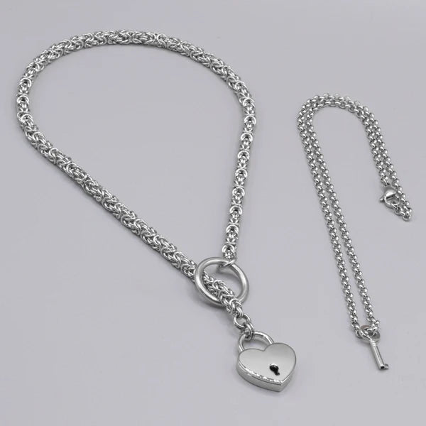 6mm Chainmail O-Ring Slip Choker – Adjustable BDSM Collar Necklace