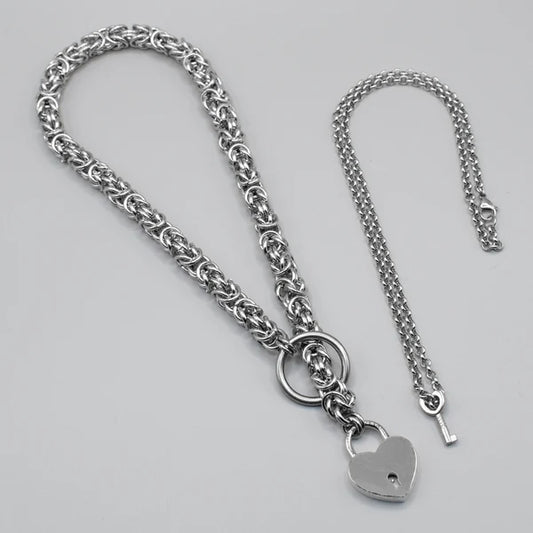Chainmail O-Ring Slip Choker - 12mm | Adjustable BDSM Chain Collar