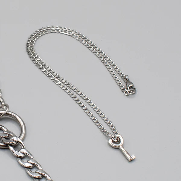 Cuban Link O-Ring Slip Chain Choker - 12mm | Adjustable BDSM Chain Collar