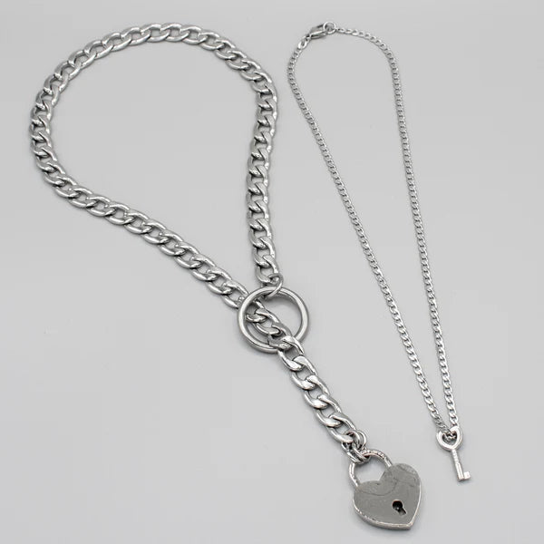 Cuban Link O-Ring Slip Chain Choker - 12mm | Adjustable BDSM Chain Collar