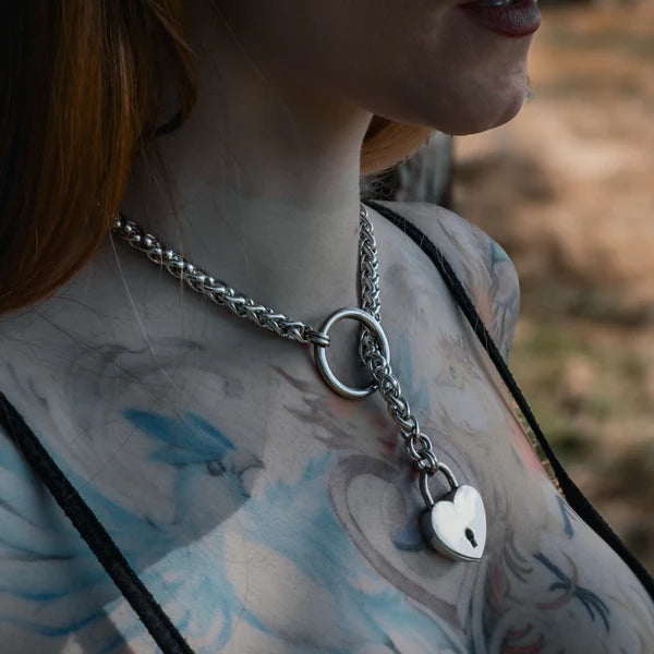 Foxtail O-Ring Slip Choker - 9mm | Adjustable BDSM Chain Collar