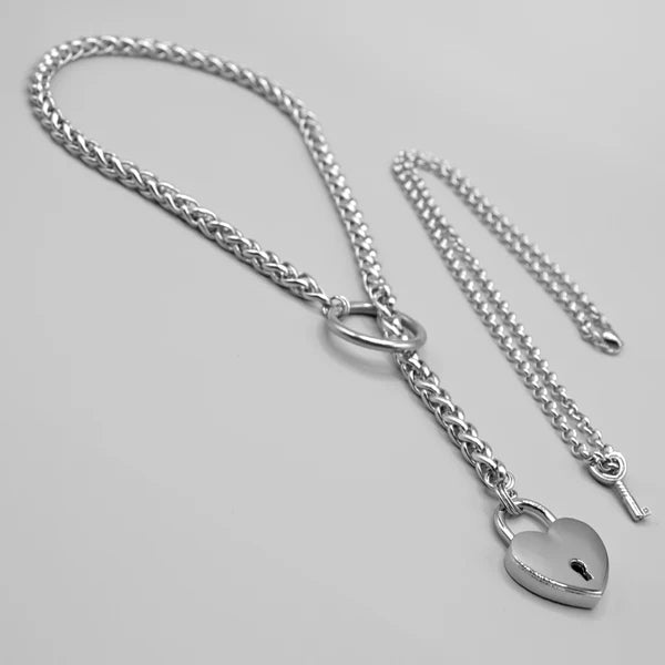 Foxtail O-Ring Slip Choker - 9mm | Adjustable BDSM Chain Collar