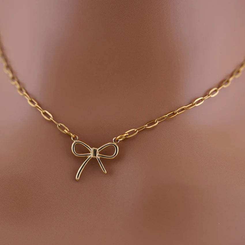 Good Girl Bow Collar | Gold Edition BDSM Day Collar