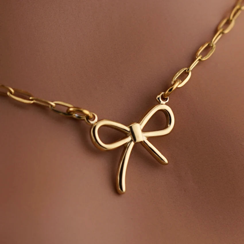 Good Girl Bow Collar | Gold Edition BDSM Day Collar