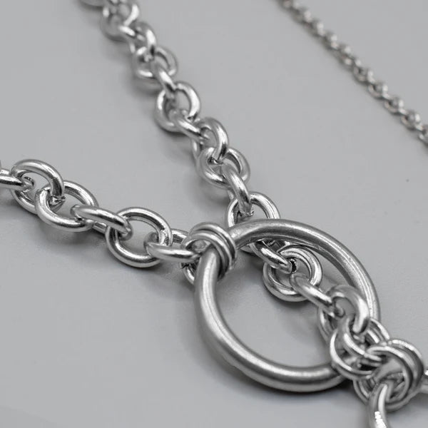 10mm Cable Chain O-Ring Slip Choker – Adjustable Sliding BDSM Collar