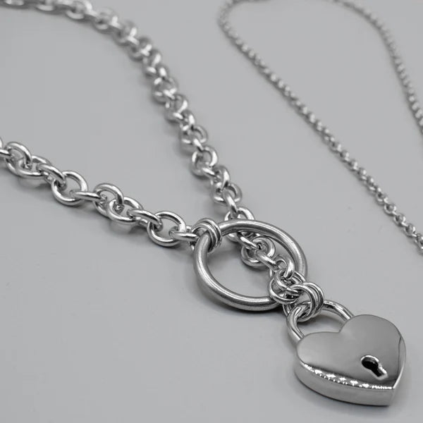 10mm Cable Chain O-Ring Slip Choker – Adjustable Sliding BDSM Collar