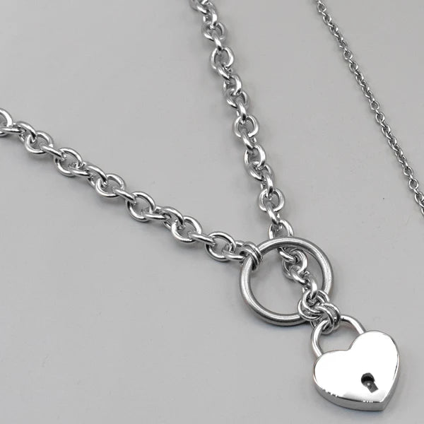 10mm Cable Chain O-Ring Slip Choker – Adjustable Sliding BDSM Collar